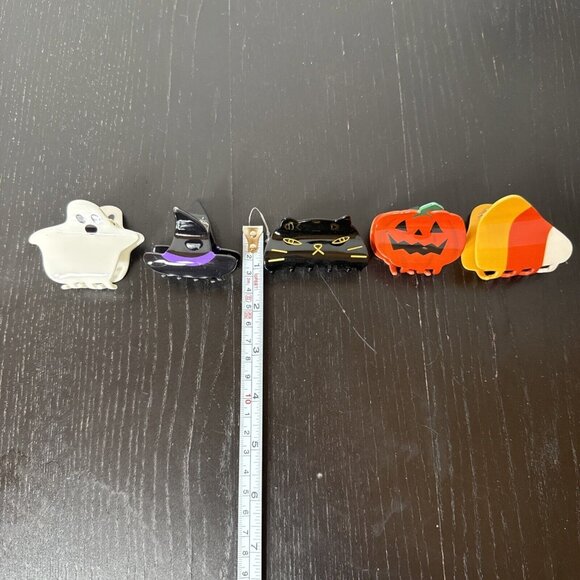 Piper K Halloween Spooky Hair Clips Witch, Ghost, Candy Corn, Cat,‎ Pumpkin - Picture 8 of 8